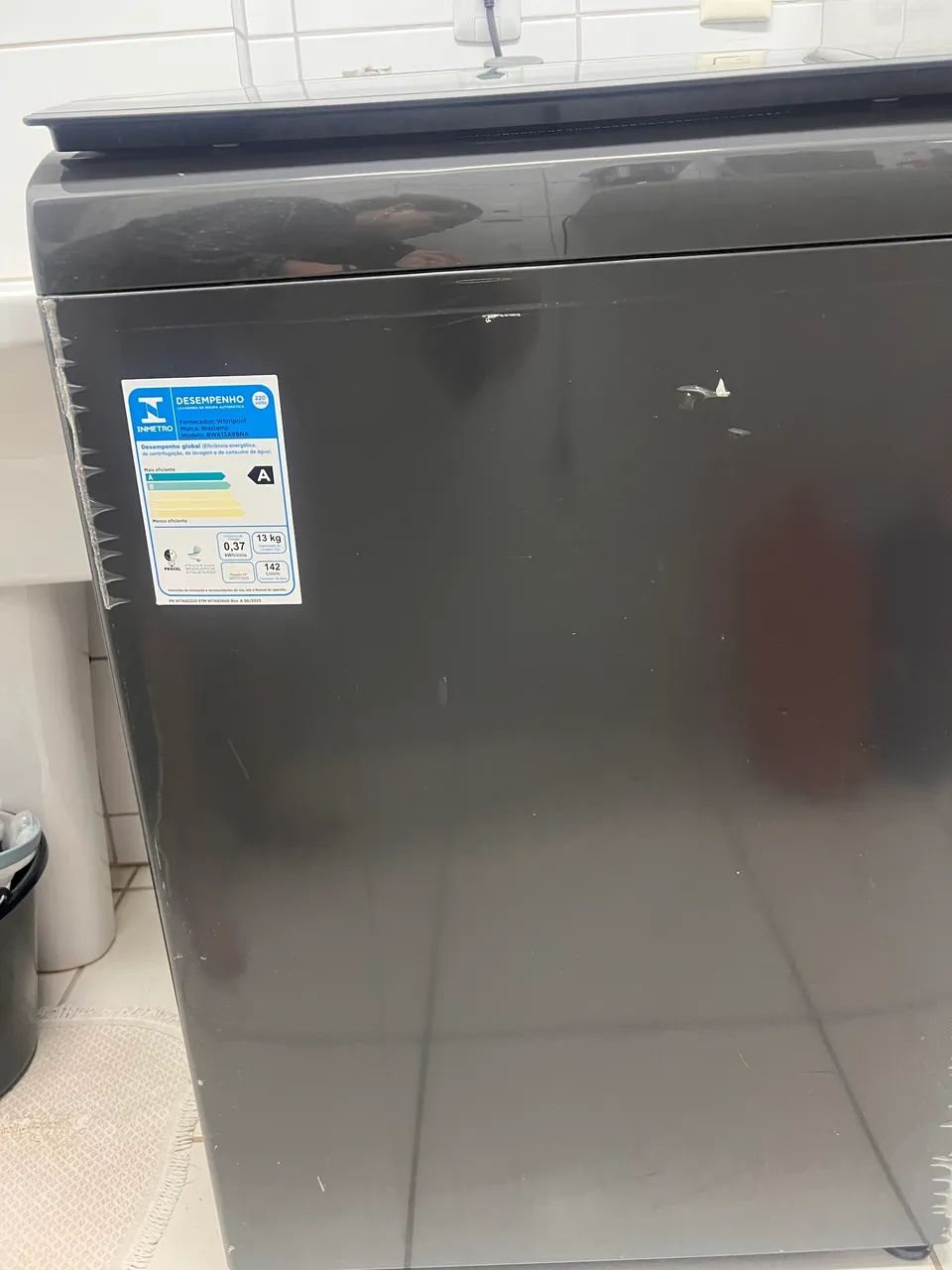 Lavadora de Roupas Brastemp 13kg Cesto Inox 12 Programas de Lavagem Platinum BWK13