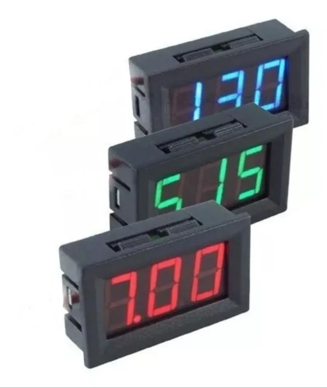Voltímetro Digital - 3 Cores