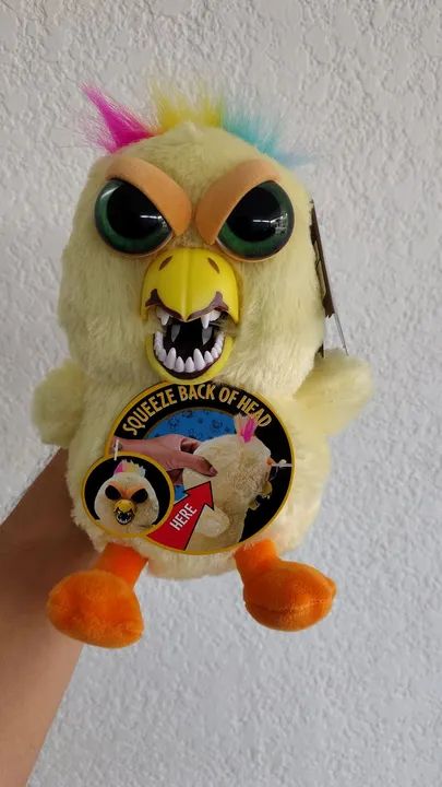 Pelúcia Feisty Pets Pintinho original - Foto 2