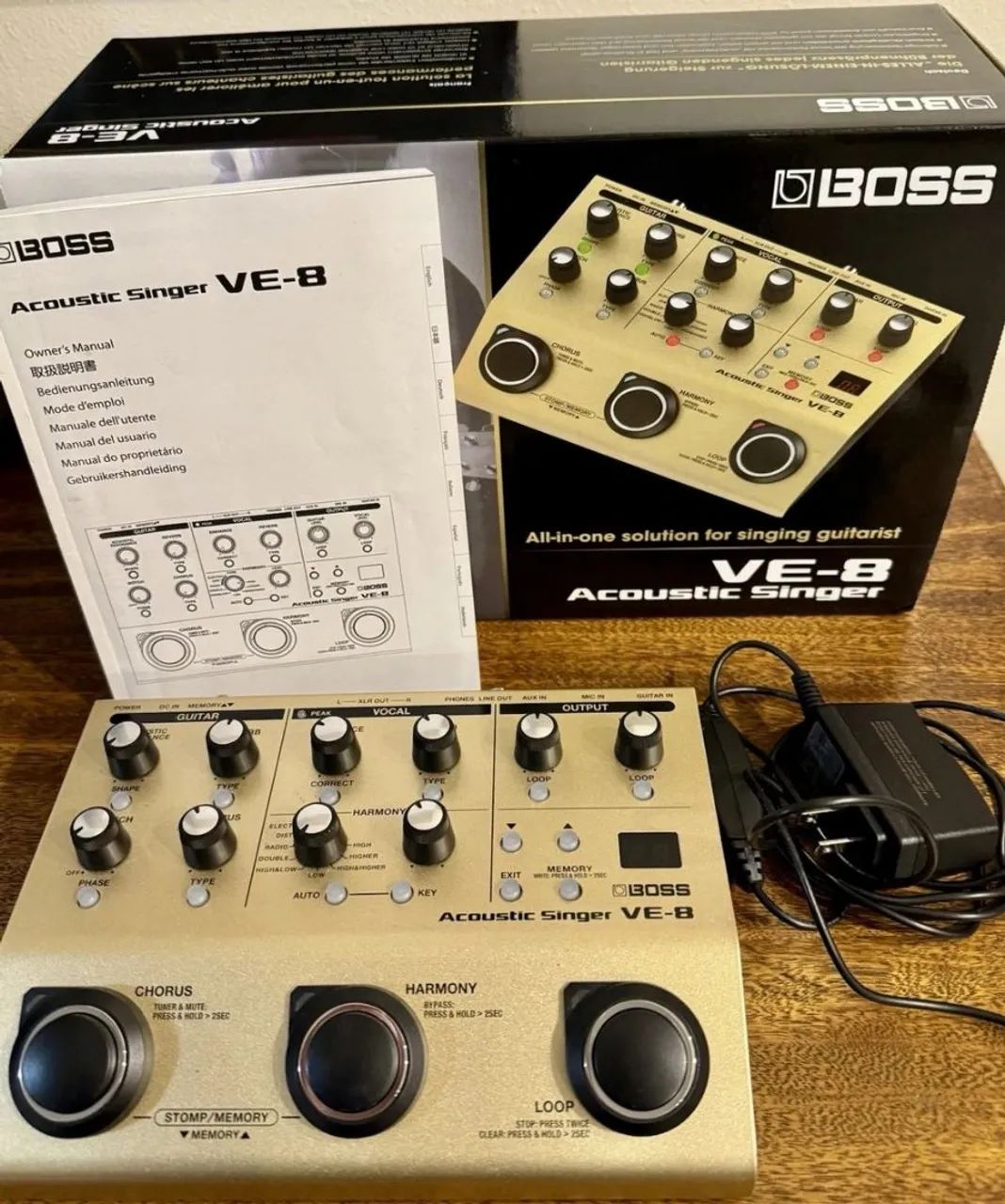 Pedal Boss VE-8 Acoustic Singer - Instrumentos musicais