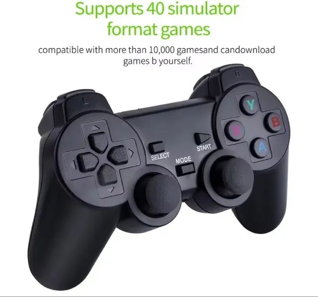 GAME STICK 4K ORIGINAL VERSÃO ATUALIZADA 11 MIL JOGOS com 2 controles sem fio - Foto 3