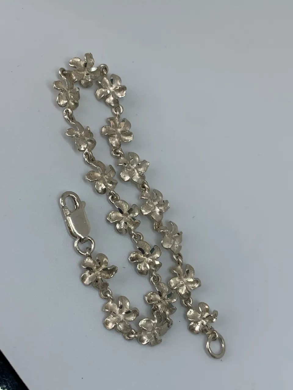 pulseira vintage de prata de lei 925 - Foto 2