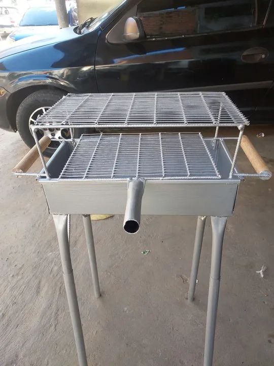 Churrasqueira espetinho Metal resistente  - Foto 2