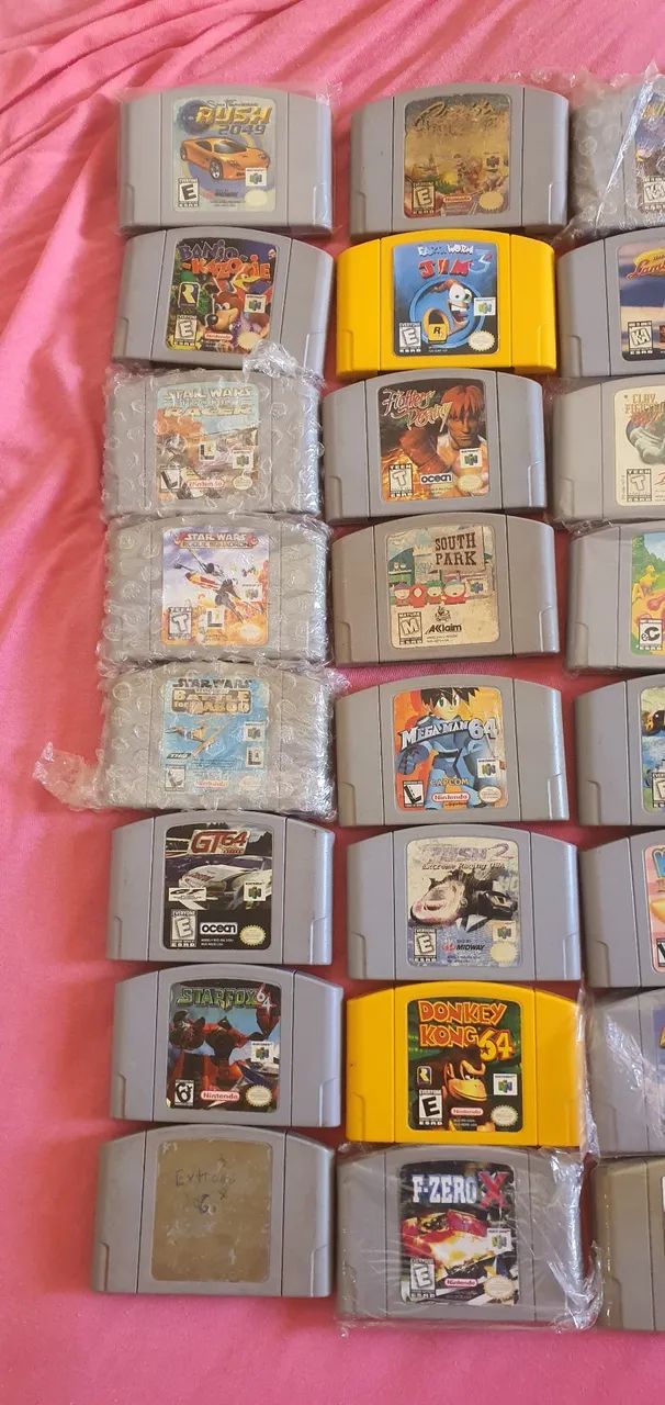 42 jogos de Nintendo 64 originais