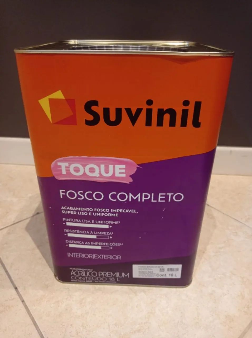 Tinta Premium cores crômio e elefante 