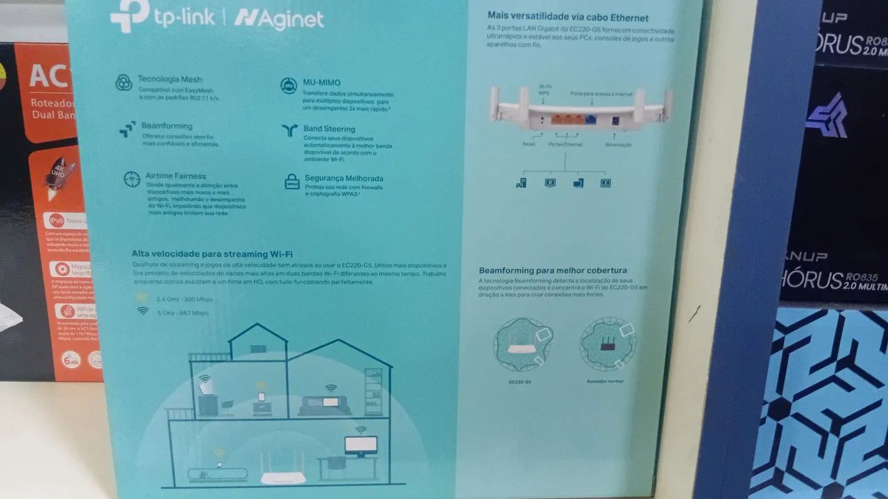 ROTEADOR TP LINK WIFI AC1200 DUAL BAND WIFI 5G - Foto 2