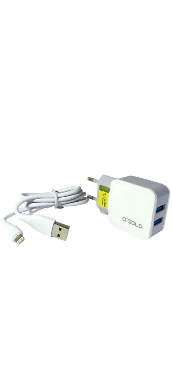 Carregador Rápido 4.1A 2 USB A'Gold CA16-2/iOS - Foto 4