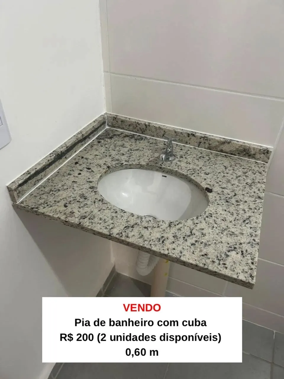 Pia de Banheiro com Cuba e Torneira