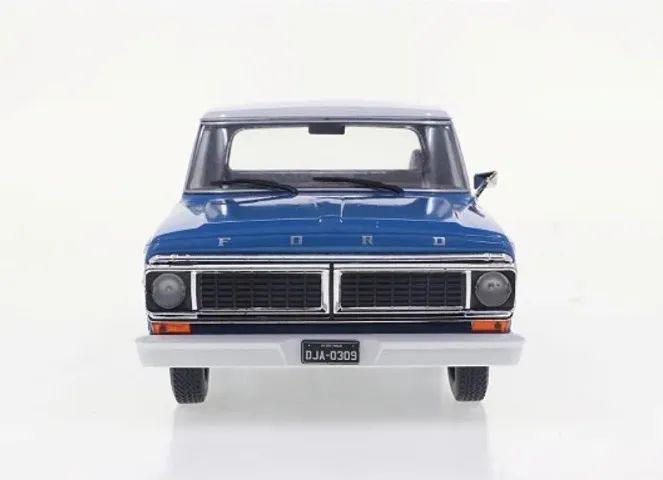Miniatura Ford F100 1971 Azul Escala 1/24 California Classics - Foto 5