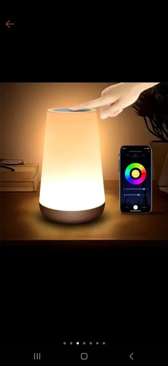 Luminaria led rgb com controle  - Foto 4