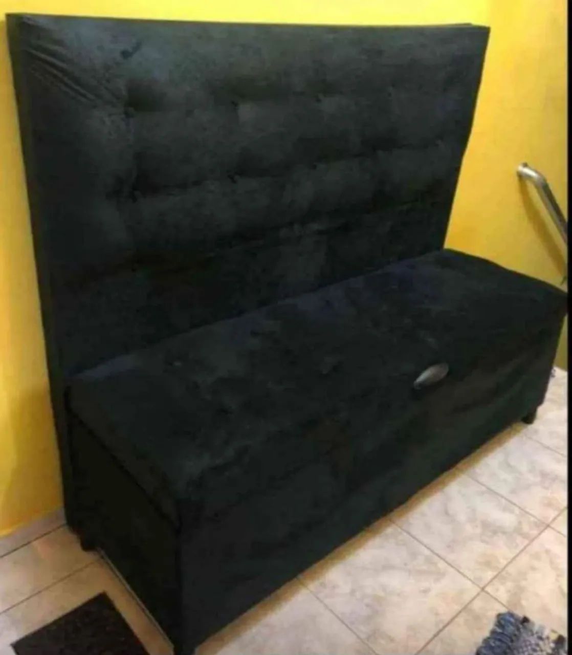 Cabeceira e recamier baú, novos e frete grátis  - Foto 3