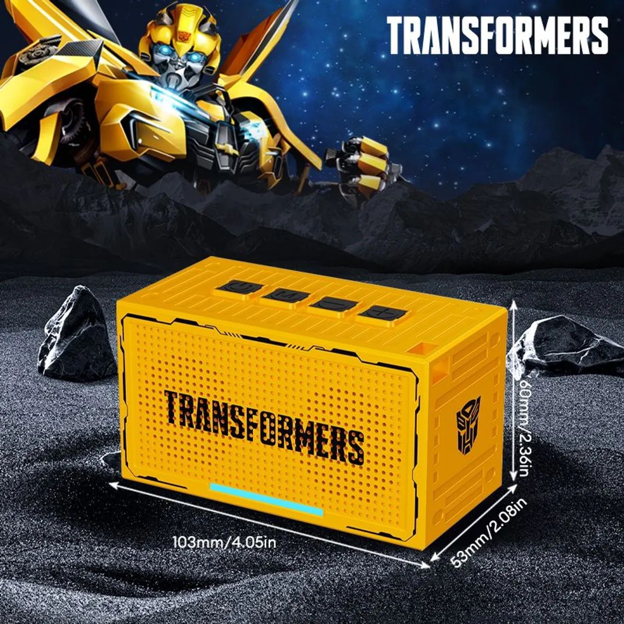 Caixa de Som Bluetooth Transformers - Oficial