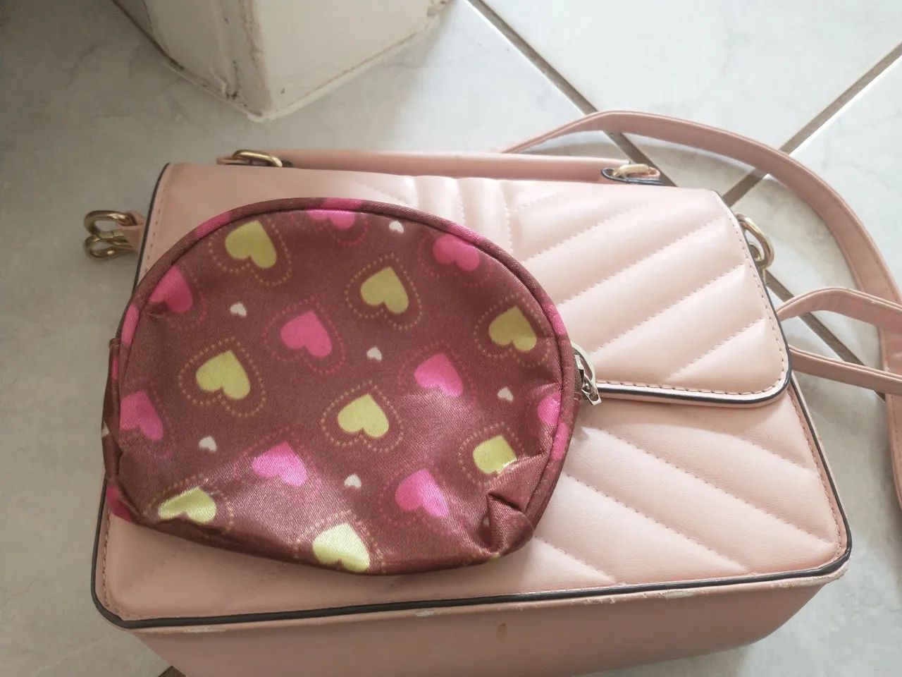 Bolsa de Ombro Rosa - Foto 5