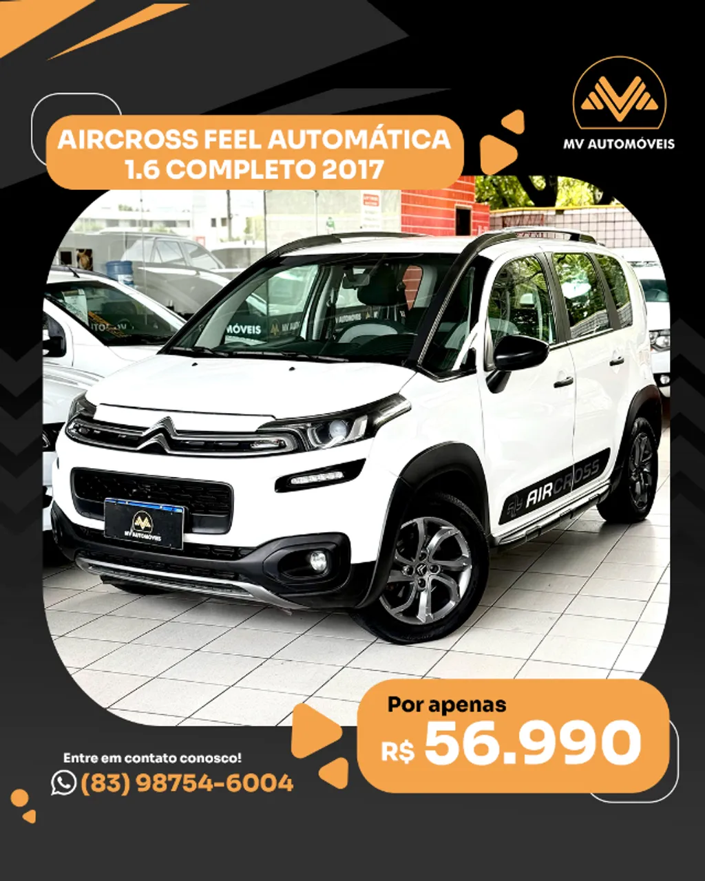 AIRCROSS FEEL AUTOMÁTICA 1.6 COMPLETO 2017
