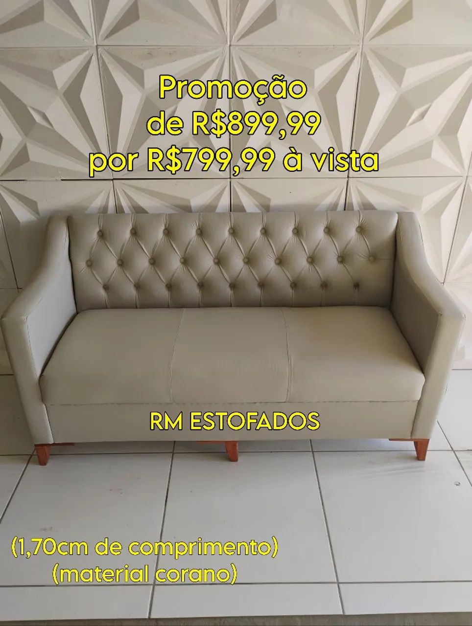 Sofá de espera na promoção 