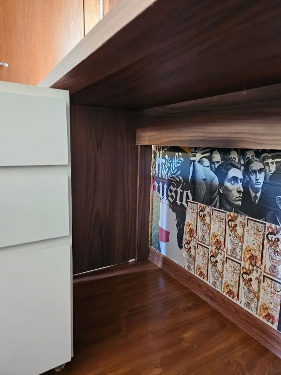 Mesa 1,20m MDF 100% com gaveteiro articulável - Foto 3