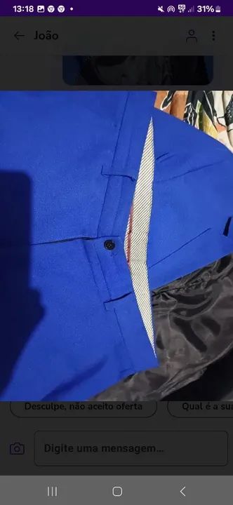 Terno Azul Royal - seminovo - Foto 4