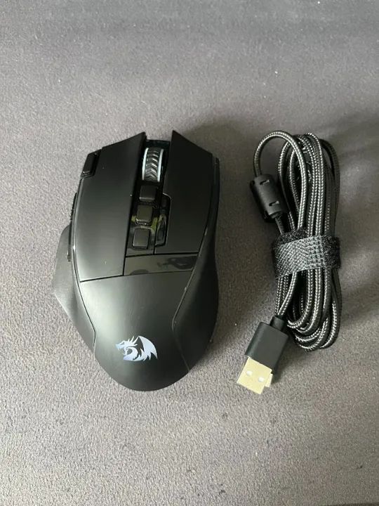 Mouse Gamer Redragon Swain, RGB, 16000 DPI, 9 Botões, Preto - M915RGB-WL
