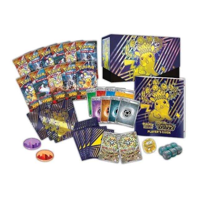 ETB Americana (Fagulhas Impetuosas) Surging Sparks Pokémon Center Elite Trainer Box - Foto 3