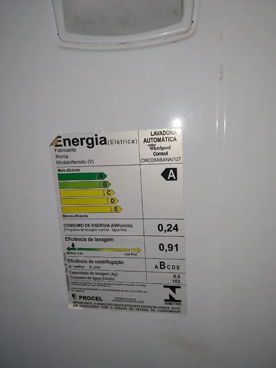 Máquina de lavar Consul 8kg - Foto 5