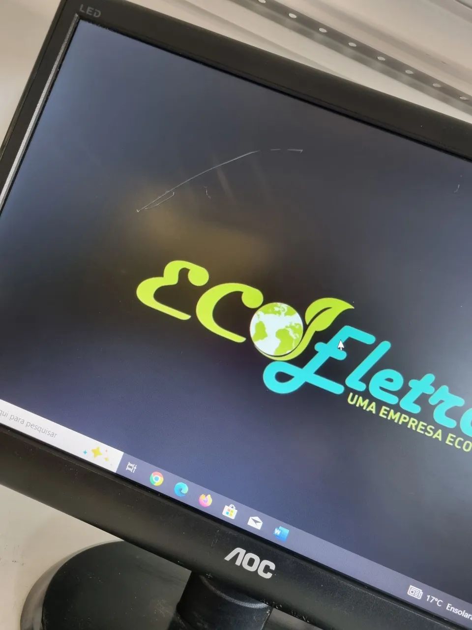 Monitor Aoc 19" Polegadas Widescreen com Leve Risco Externo (Não Interfere)  - Foto 2