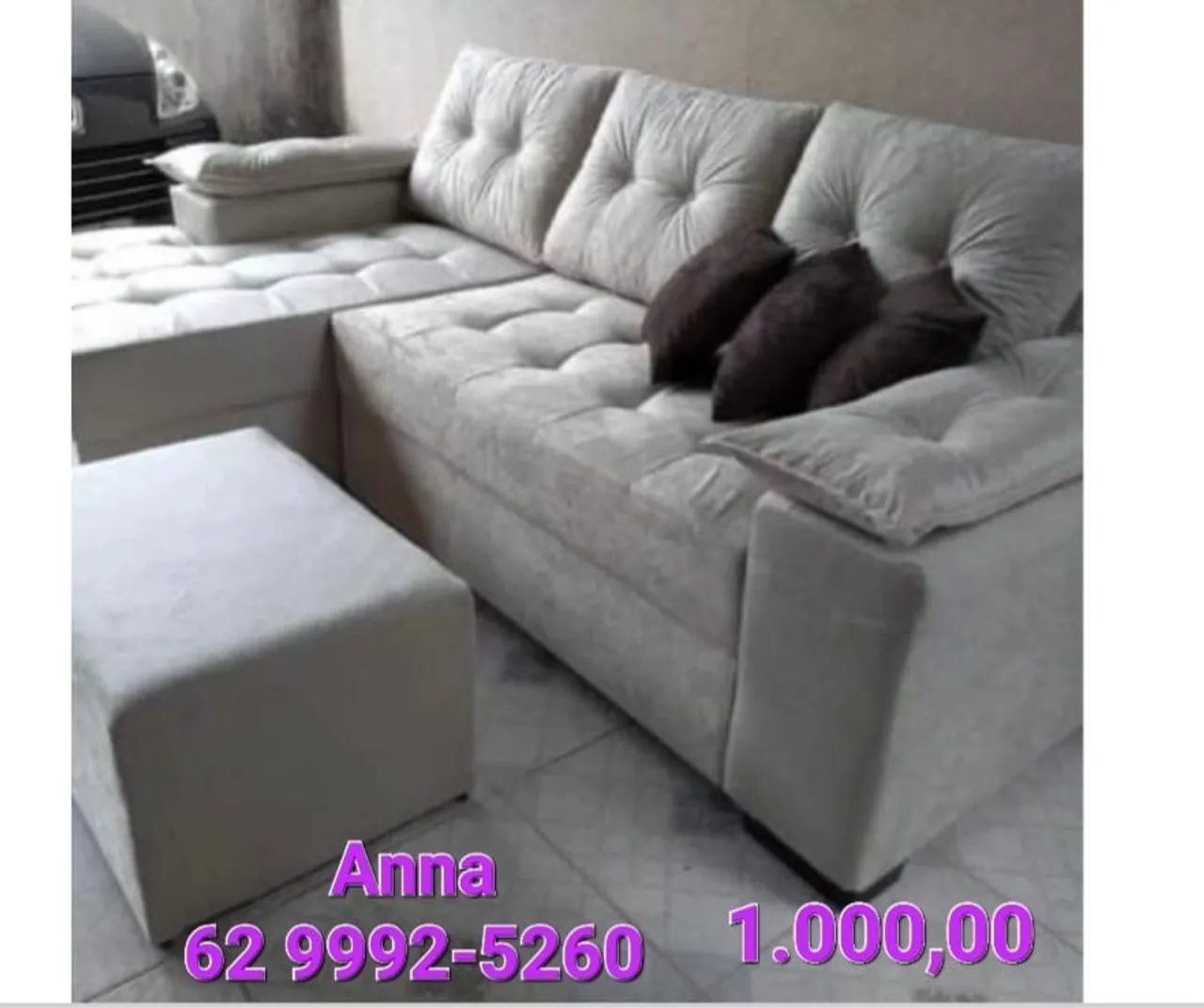 Sofá com chaise (///)///(///)