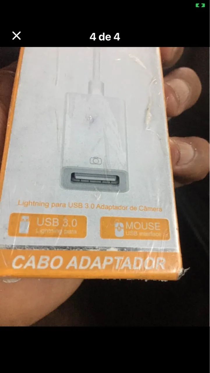 Adaptador Lightning para USB 3.0 - Cabo Adaptador para iPhone e iPad 