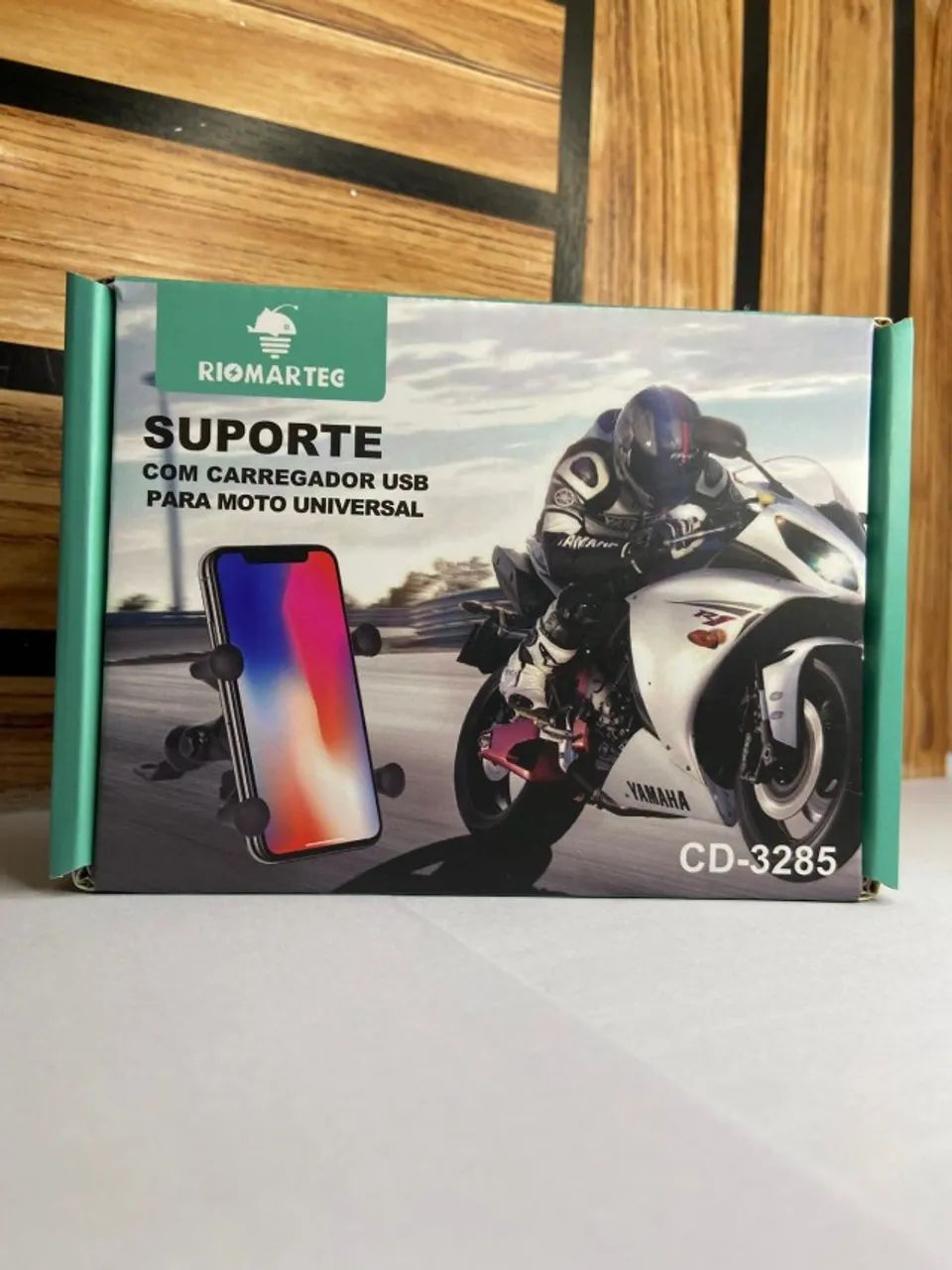 Suporte com Carregador USB Universal para Moto - CD-3285 RioMartec - Foto 4