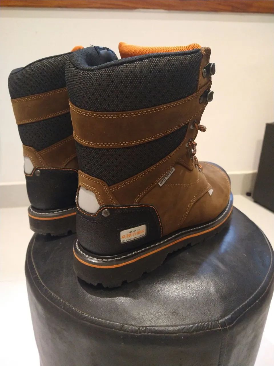 Botas de Segurança  Marrom Nova N°43. BR/11 US - Foto 2