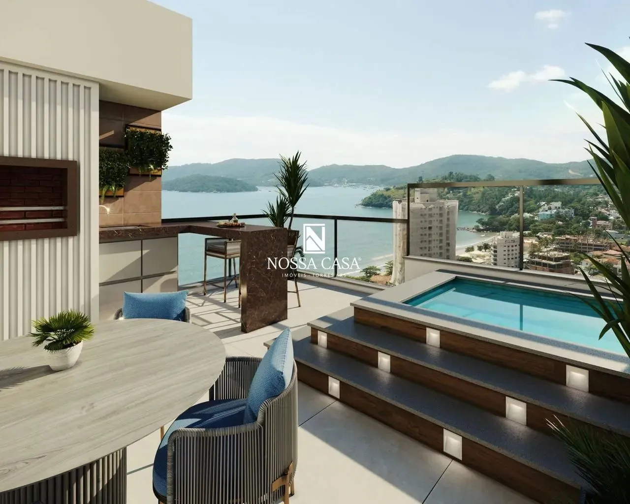 Duplex com 3 quartos, sendo 3 suites e 2 vagas em Perequê - Porto Belo/SC