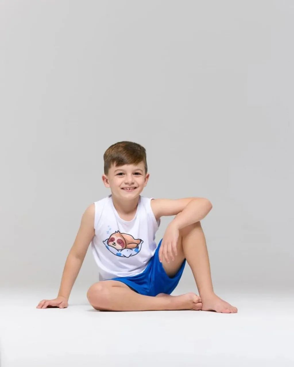 Conjunto pijama Infantil - Regata e Bermuda - Foto 2