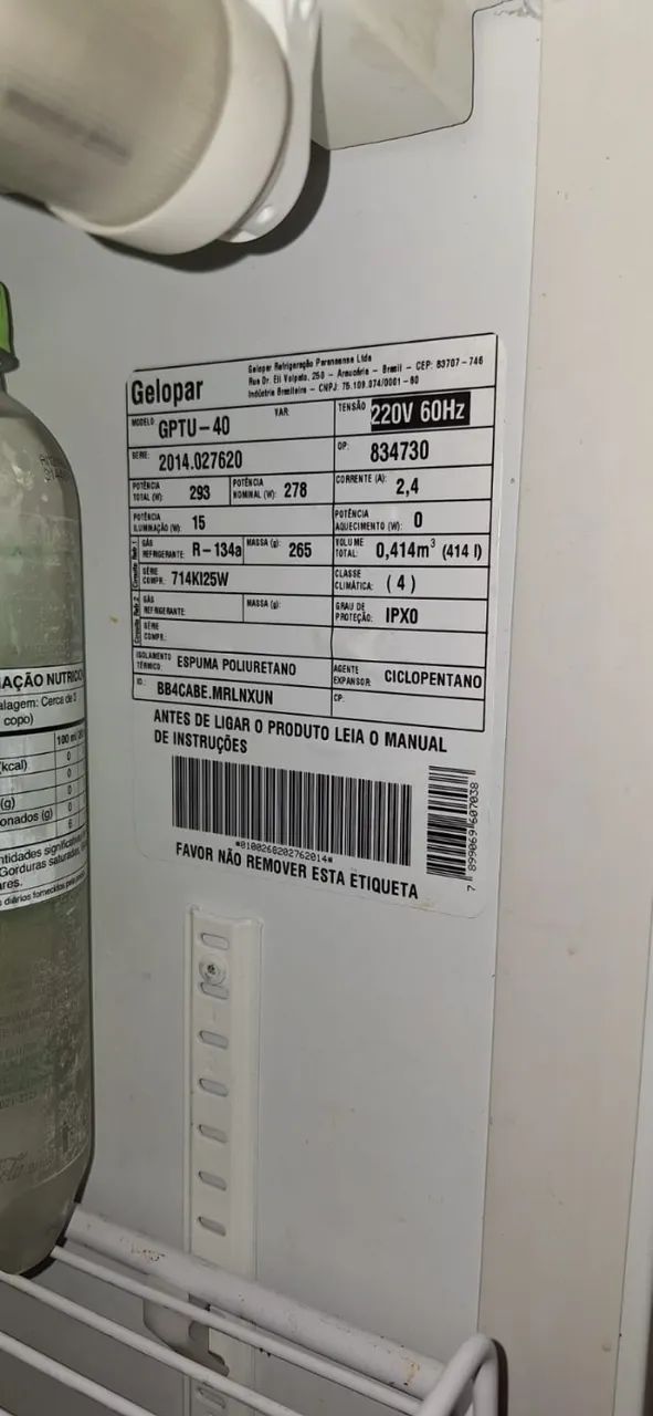 Geladeira expositora vertical Gelopar 127V ou 220V - 414 litros  - Foto 4