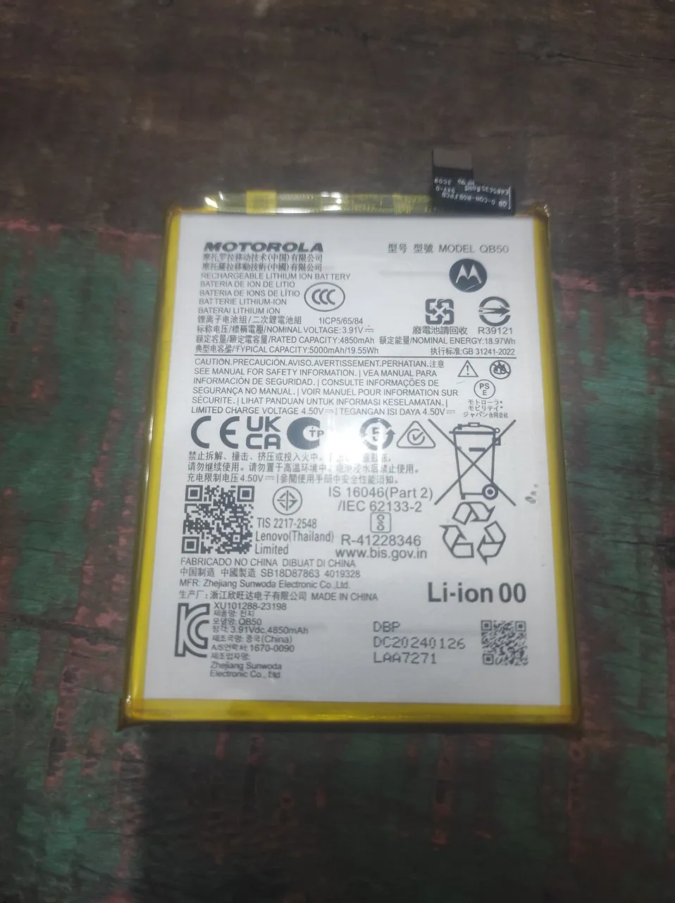 Bateria Motorola G84 QB50 Original - 4850mAh