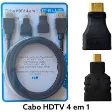 Cabo HDMI 1.5m kit adaptadores it-Blue LE-6623 3 em 1-PV05 - Foto 6