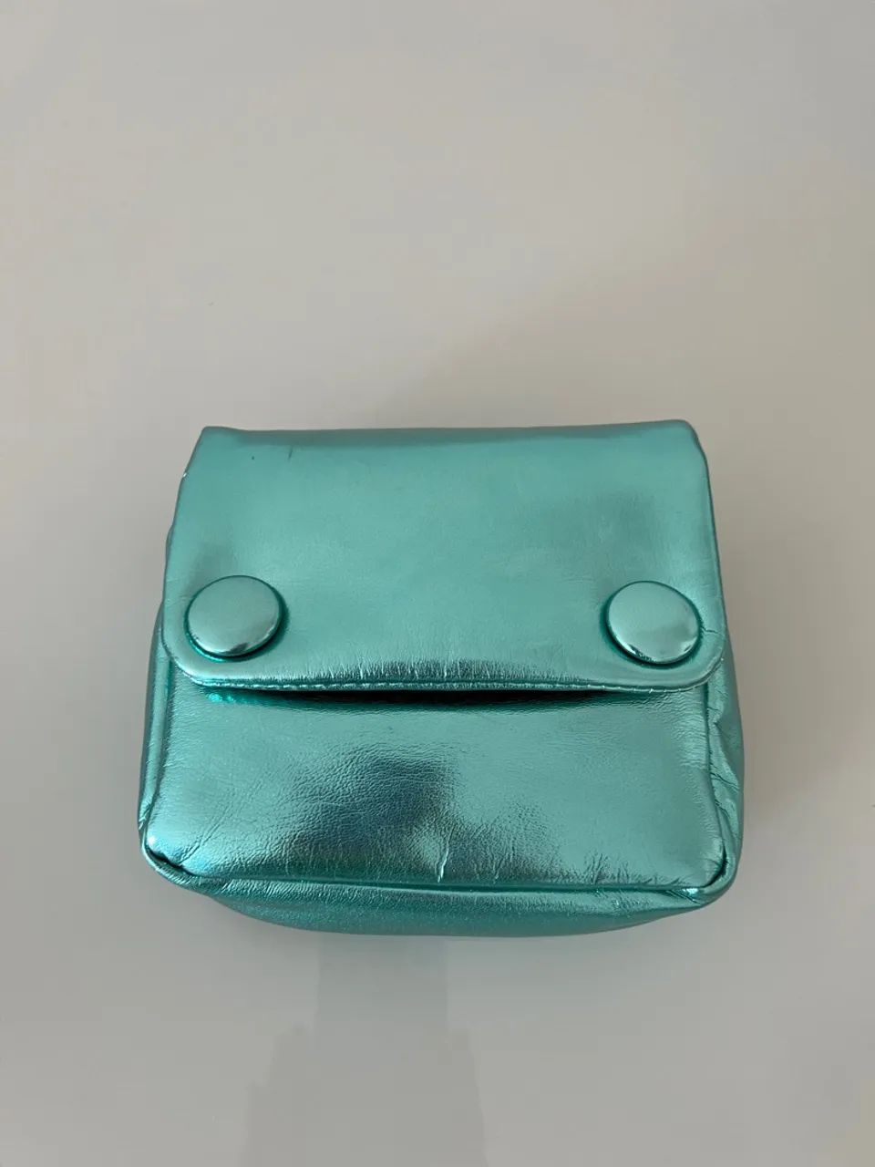 Bolsa feminina de ombro verde metalizada - Foto 5