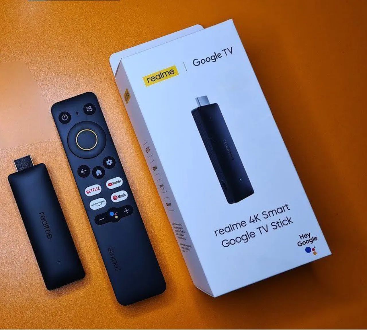 Realme Tv Stick 4K 60fps hdr10/2gb+8gb/Google Tv/ Chromecast Integrado/comando de voz