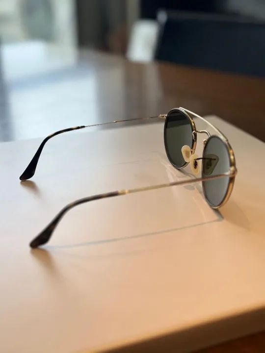Óculos Ray-Ban Round Square Original Seminovo - Foto 5