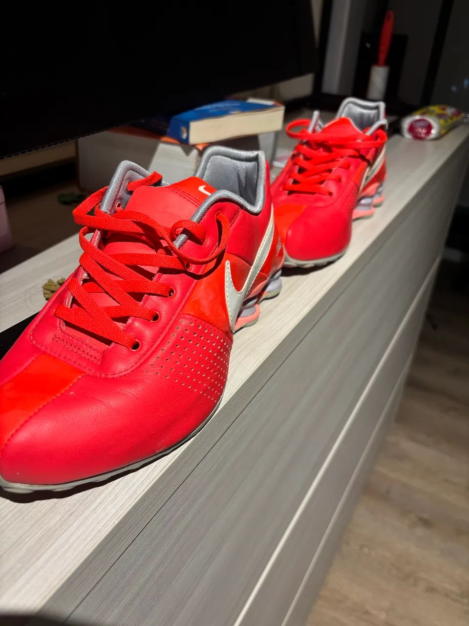 Nike shox 4 molas vermelho 