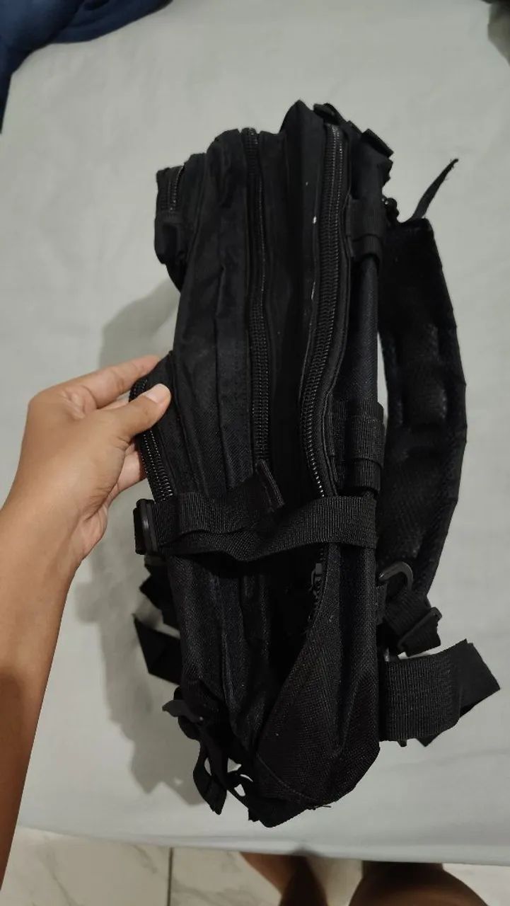 Mochila preta tática  - Foto 2