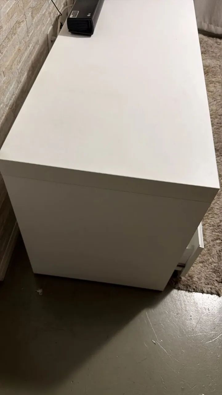 Rack com puf branco / Etna 1,80 / 0,40  - Foto 3