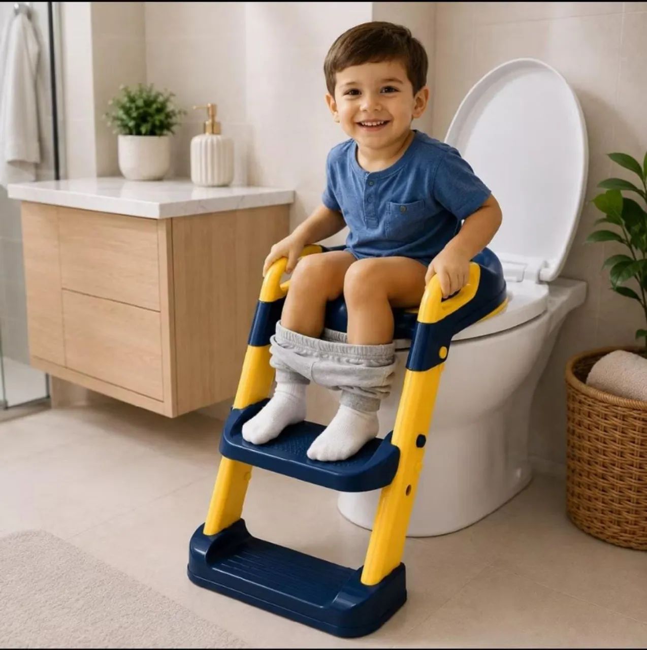 Assento redutor infantil com escada