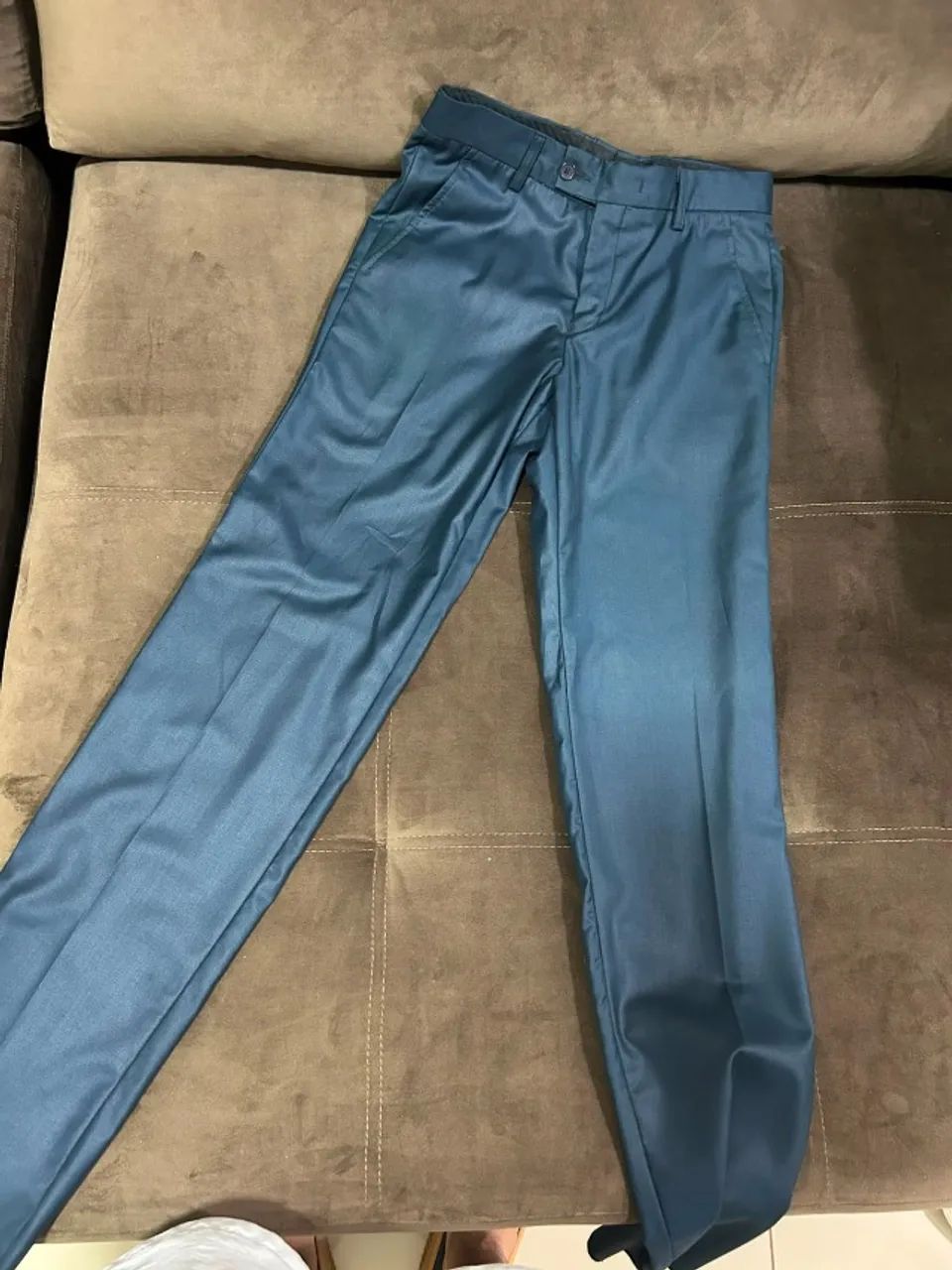 Calça de terno azul marinho Di Bruno 36