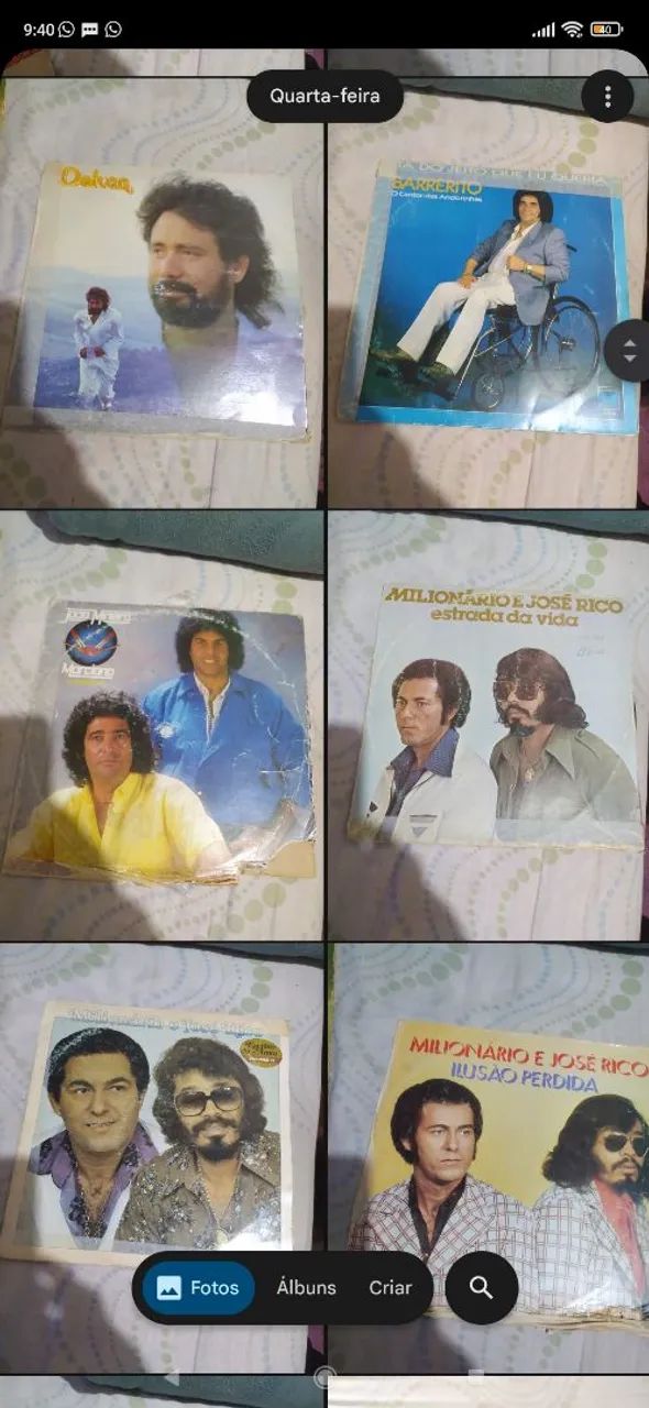 60 discos de vinil vários estilos 