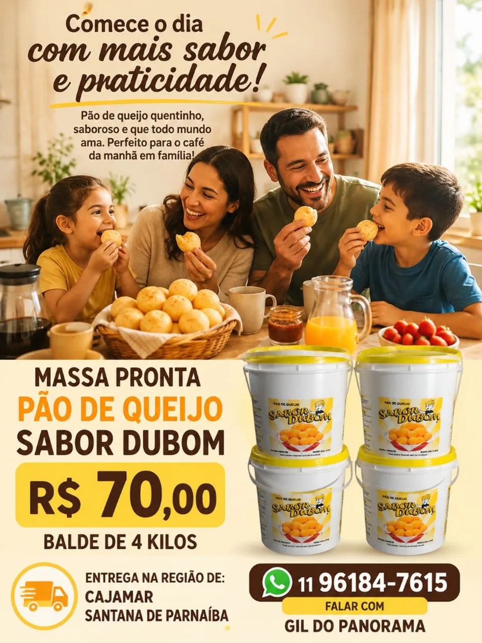 Massa pronta pão de queijo sabor dubom  - Foto 2