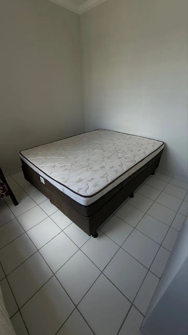 Cama queen Ortobom - Usada - Foto 2