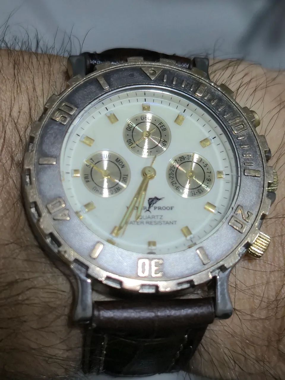 Relógio WATERPROOF MULTIFUNÇÕES  À QUARTZ   -   FUNCIONANDO/IMPECÁVEL  - Foto 5