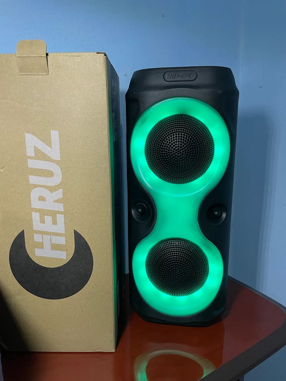 Caixa de Som Bluetooth com LED som potente - Foto 4