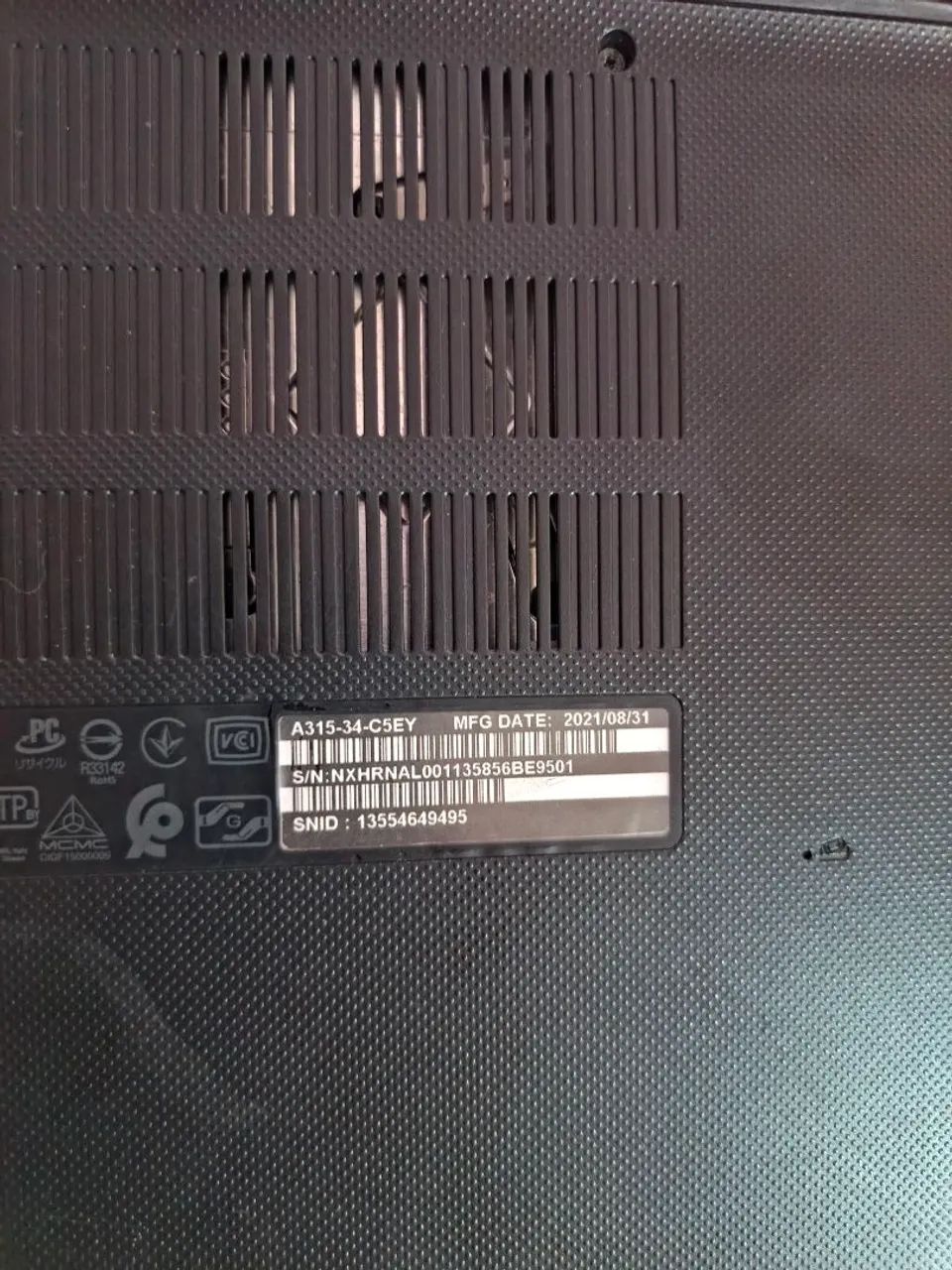 Vendo notebook Acer aspire A315-34 - Foto 4