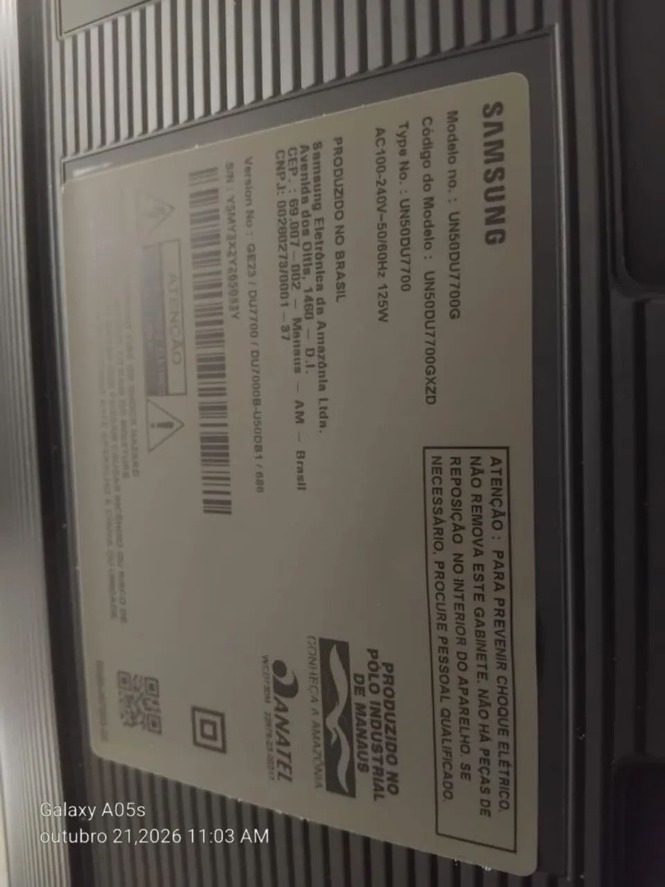  TV SAMSUNG SMART com defeito - Foto 4