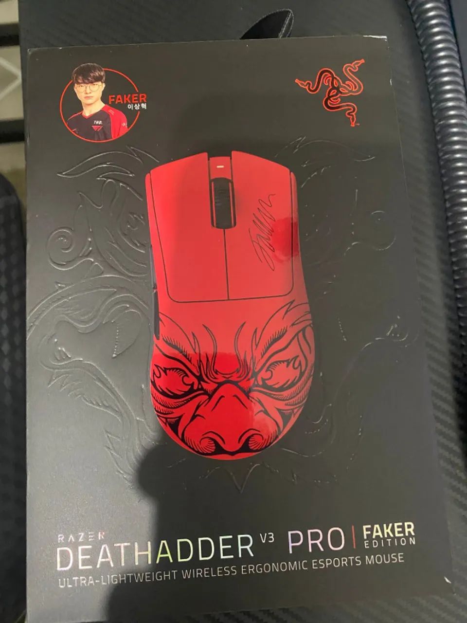 Mouse Razer Deathadder V3 Pro Faker Edition + Dongle 8k - Foto 6